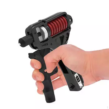 Тренажер для силы хвата с регулируемым усилителем для рук и тренажером для предплечий black