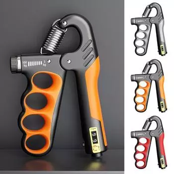 Тренажер для силы захвата 5-100 кг Регулируемый механический счетчик для мужчин и женщин Тренажер для предплечья Рукоятка для силового усилителя Разработчик Фитнес-оборудование красный