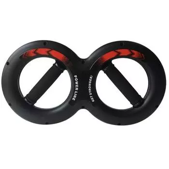 Тренажер для силы запястья 8-образный тренажер для захвата рук Многофункциональный тренажер для тренировки мышц рук Силовая реабилитационная ручка Упражнение для запястья Сила рук A чёрный