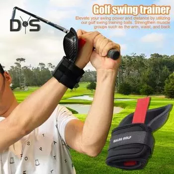 Тренажер для свинга для гольфа, приспособление для тренировки запястий для гольфа, корректор осанки для гольфа, оборудование для тренировки запястий для начинающих чёрный
