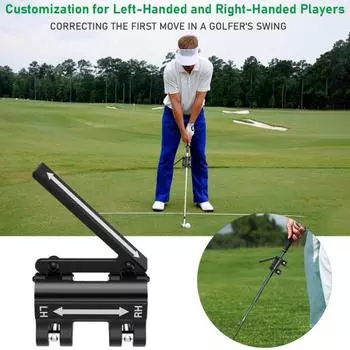 Тренажер для свинга в гольфе Корректор осанки для гольфа Портативный инструмент для занятий гольфом Контроль мощности Легкое учебное пособие по гольфу для энтузиастов