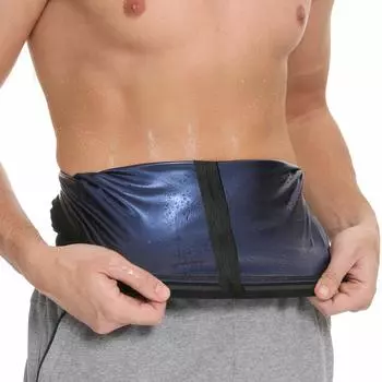 Тренажер для талии для мужчин, триммер для талии, пояс для фитнеса, повязки для пота для сауны, корректирующее белье для тренировок, формирователь тела для похудения, спортивный пояс, моделирующие ремни, обертывания для живота S чёрный/серебряный