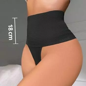 Тренажер для талии, нижнее белье для похудения живота, высокая талия, плоские трусики для коррекции живота, женское Корректирующее белье для живота, формирователь тела S чёрный