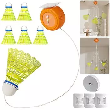 Тренажер для тренировок по бадминтону Stretch Прочное оборудование для тренировок по бадминтону 3 balls