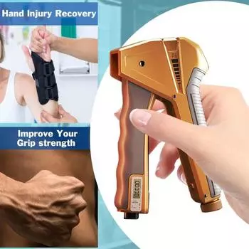 Тренажер для укрепления хвата со счетчиком 10-120 кг, регулируемый для мужчин и женщин, тренажер для предплечий, тренажер для укрепления хвата, разработчик фитнес-оборудования синий