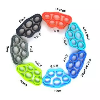 Тренажер для укрепления мышц с захватом на 5 пальцев, эластичный силиконовый, мини-портативный, для восстановления после травм, для реабилитационных тренировок