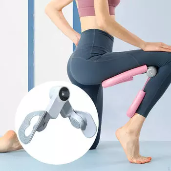 Тренажер для внутренней части бедра, растяжитель, многофункциональный зажим для восстановления таза, напольный розовый