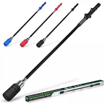 Тренажер для замаха правой рукой Тренажер для отработки хвата при игре в гольф Тренажер для отработки темпа при игре в гольф чёрный