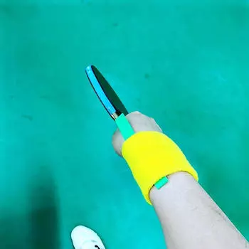 Тренажер для запястья для настольного тенниса, портативный тренажер для игровых видов спорта, корректное расстояние для самостоятельной игры