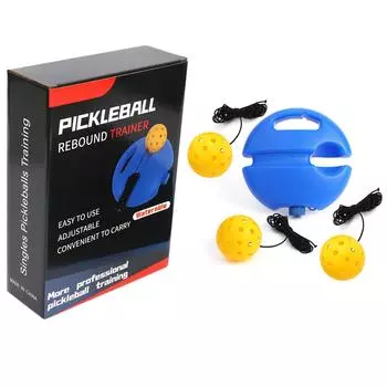 Тренажер Pickleball, запасной мяч, эластичная веревка, цветная коробка, шарики с отверстиями, полиэтиленовая высокая эластичность с проволокой