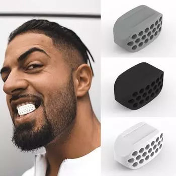 Тренажер с гимнастическим мячом Jaw Line Trainer Устройство для тренировки челюсти Оборудование для мышц лица Jaw Line Тренажер с гимнастическим мячом Fitness Face JawLine Chew Ball Workout Unique чёрный