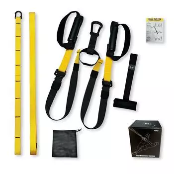 Тренажер с подвеской Fitness Strength Power Vitality Band и регулируемый пояс для йоги с настенным креплением Профессиональный тренажер с подвеской P1 Home Edition