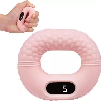 Тренажер силы хвата для мышц, облегчение боли и снятия стресса, большой палец запястья, усилитель хвата руки со светодиодом чёрный