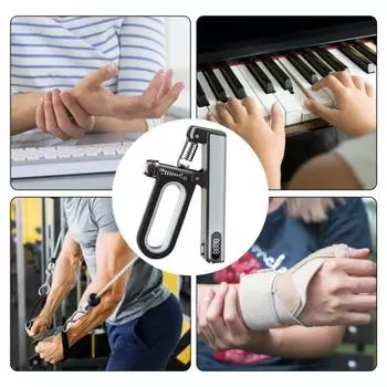 Тренажер силы хвата со счетчиком таймера 10-120 кг Регулируемый цифровой дисплей Счетный тренажер для мужчин и женщин для предплечья Усилитель мощности для захвата рук оранжевый