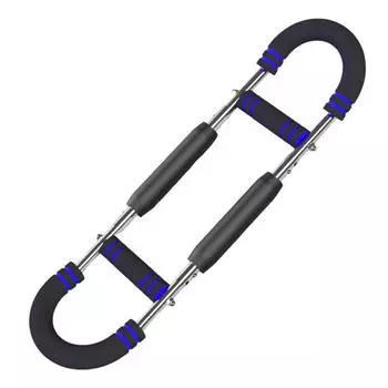 Тренажер Twister Arm с пенопластовой ручкой 40-50 кг, регулируемая штанга для тренировки груди, тренажер для укрепления мышц предплечья и трицепса, эспандер для груди, оборудование для домашнего фитнеса темно-синий