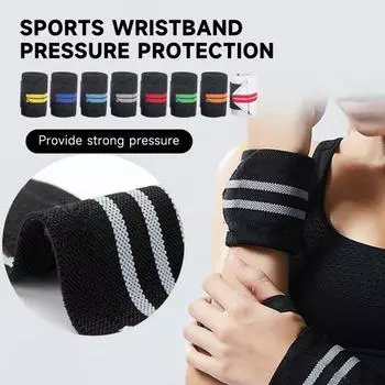 Тренажерный бандаж для запястья, подъемный ремешок на запястье с петлей для большого пальца, дизайн ленты, мягкий запястный туннель, артрит, облегчение боли, защитный ремень для запястья белый