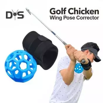 Тренажерный мяч для гольфа, мяч для тренировки запястья, умный мяч, тренировочный мяч для гольфа, корректор осанки для гольфа, аксессуар для занятий гольфом синий