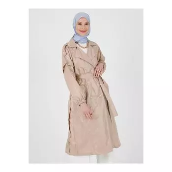 Тренч с пуговицами - Бежевый - Повседневный