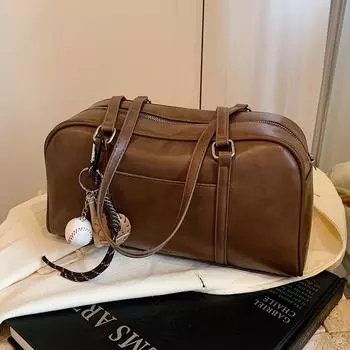 Trend Bag Женская сумка Baguette Bag на одно плечо Spice Girl сумка через подмышку Большая вместительная сумка-тоут no pendant светло-коричневого