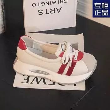 Trend board shoes 2024 autumn versatile breathable muffin women s shoes super fire casual shoes Korean version early autumn low-top sports shoes 35 светло-синий