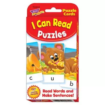 Trend Enterprises Trend English Word Card Game I Can Read Puzzle Make 3 Letter Words Trend I Can Read Puzzles Challenge Cards Let s T-24012