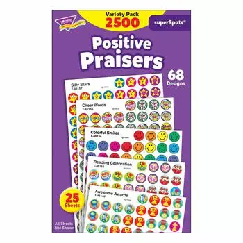 Trend Enterprises Trend Reward Наклейка Разнообразие Медаль Звезда Улыбка 2500 штук