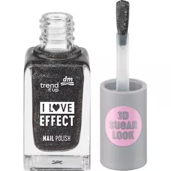 trend it up trend it up nail polish 040 black glitter 8ml