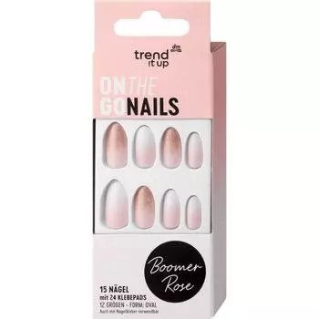trend it up trend !t up artificial nail on the go holo rose 15 pieces