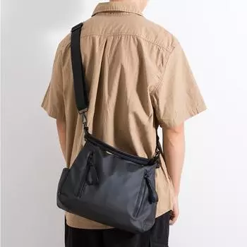 Трендовая мужская и женская сумка через плечо, водонепроницаемая сумка для отдыха, многофункциональная простая корейская сумка через плечо, сумка-мессенджер чёрный