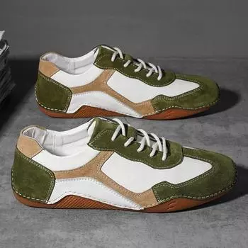 Trend Men s Casual Leather Shoes 2024 New Shoes for Men Handmade Flat Shoes Male Comfortable Driving Shoes zapatos para hombres 38