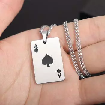 Тренд Нержавеющая сталь Прямоугольные пики Подвеска Шарм Мужское ожерелье Рождественский подарок Подарок на День святого Валентина Ювелирные изделия Аксессуары красный