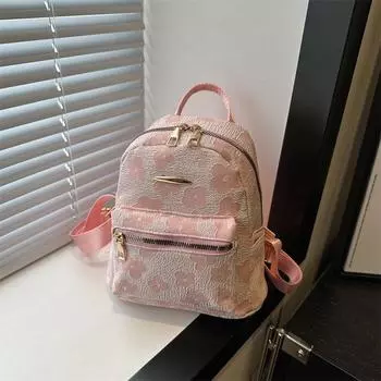 Trend printed canvas women s bag 2025 shoulder bag casual handbag simple large capacity backpack хаки