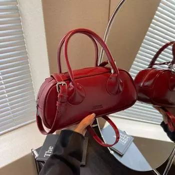 Trend PU Zipper женские сумки с верхней ручкой Simplicity Новые горячие продажи через плечо для женщин Универсальные легкие роскошные