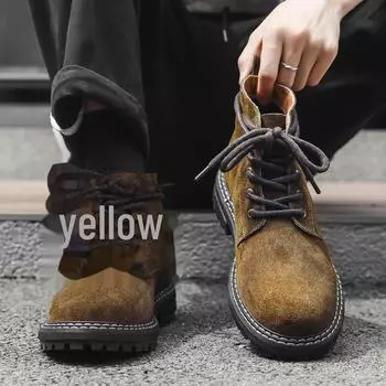 Тренд весны 2025 года: Ботинки Martin — классический мотоциклетный стиль, универсальный дизайн, посадка с большим носком, модель 1143-J 40