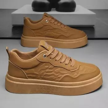 Trend Youth Student Men Skateboard Shoes Fashion Soft-soled Increased Men Casual Flat Shoes Outdoor No Slip Comfortable Footwear 39