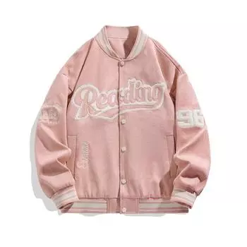 Трендовая брендовая бейсбольная форма Осень и Зима Повседневная замшевая куртка Парная ретро-куртка Мужская M