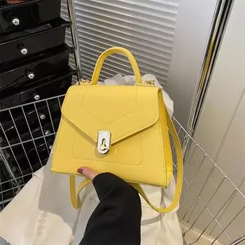 Трендовая фактурная сумка женская 2024 новая женская сумка-мессенджер маленькая свежая вышитая нитью цепочка подмышкой маленькая квадратная сумка розовый