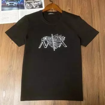 Трендовая футболка 2024 года, летняя мужская женская футболка с коротким рукавом от люксового бренда, дизайнерская футболка, топы в стиле хип-хоп, уличная футболка Y2k S бежевый