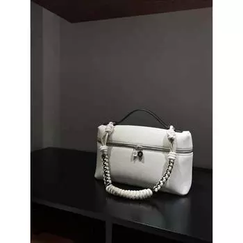 Трендовая кожаная сумка-бокс женская простая на плечо через плечо из первого слоя коровьей кожи городская высококлассная сумка маленькая квадратная сумка 16*27*10cm