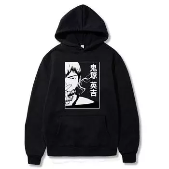 Трендовая крутая одежда, толстовки для пар с принтом Great Teacher Onizuka Gto, классический повседневный стиль, одежда Unsiex, хлопковая толстовка большого размера 2XL