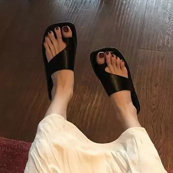 трендовая мода 2024 года, летние дизайнерские женские тапочки, модные банкетные сандалии Casaul с зажимом на носке, женские удобные пляжные шлепанцы, обувь Size 35(foot 22.5cm) бежевый