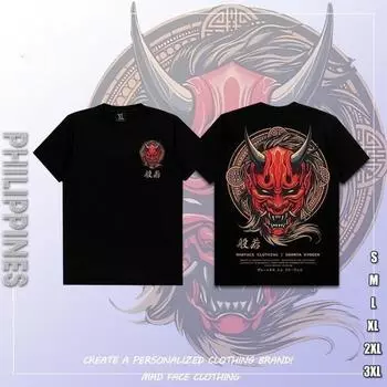 Трендовая мода самурай принт мужская футболка COD персонализированная уличная мода оверсайз повседневная простая с коротким рукавом Baju-T Lelaki XXS белый