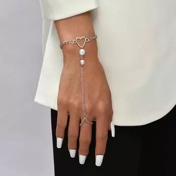 Трендовая простая цепочка Love Finger Chain, ретро-креативные персонализированные металлические длинные браслеты, ювелирные изделия серебряный