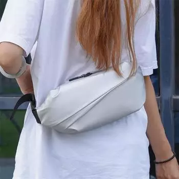 Трендовая японская нагрудная сумка мужская простая сумка через плечо поясная сумка рюкзак маленькая женская сумка иностранного стиля студенческая сумка-мессенджер чёрный