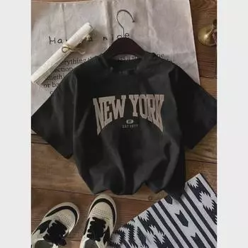 Трендовая ретро-футболка свободного кроя с принтом в виде букв Extra Large