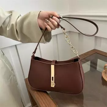 Трендовая сумка через плечо Модная сумка через плечо Сумка подмышкой Трендовая модная женская сумка белый