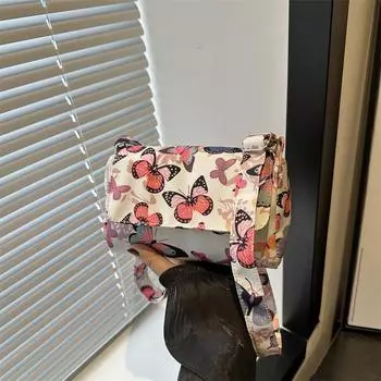 Трендовая сумка через плечо в иностранном стиле большой емкости 2024 года, новая повседневная и красивая модная маленькая квадратная сумка, женская сумка-мессенджер для женщин