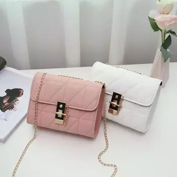 Трендовая сумка Xiaoxiangfeng цепная женская сумка 2024 новая нишевая простая сумка-мессенджер на одно плечо