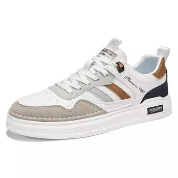 Трендовая удобная повседневная обувь, мокасины, мужская обувь на плоской подошве 39 серый/белый