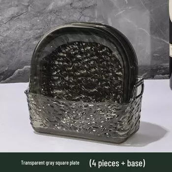 Трендовая в TikTok Роскошная тарелка для костей: Многофункциональное пластиковое блюдо для фруктов, овощей и многого другого